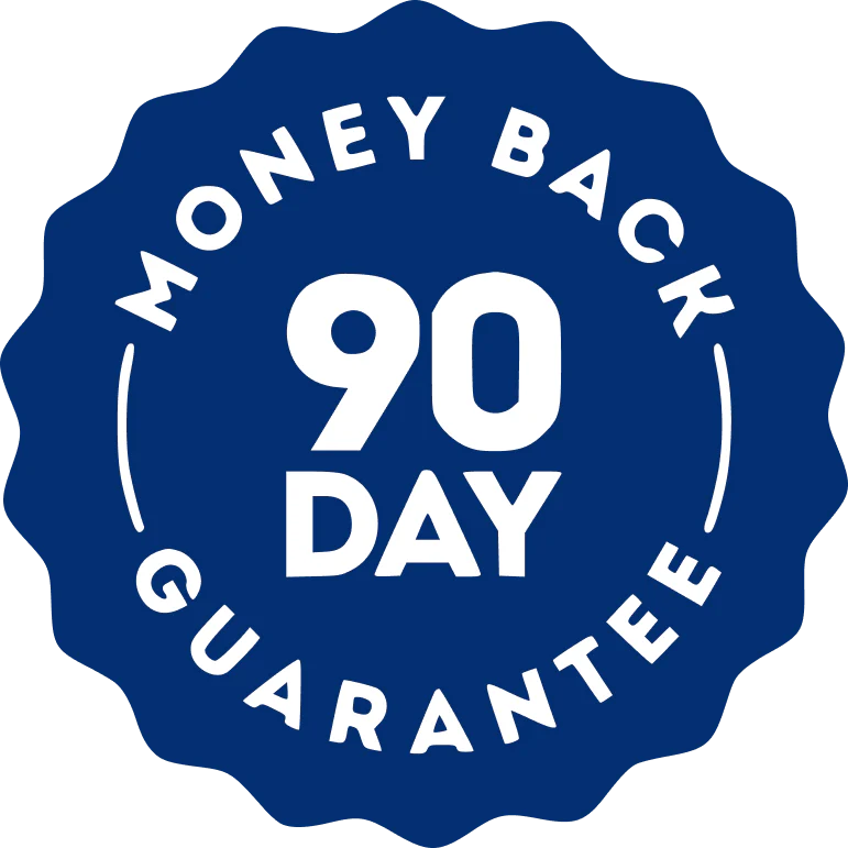LuminEye™ 90-day risk-free money back guarantee for eye support formula